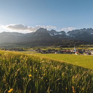 Ortsansicht Ellmau Frühling